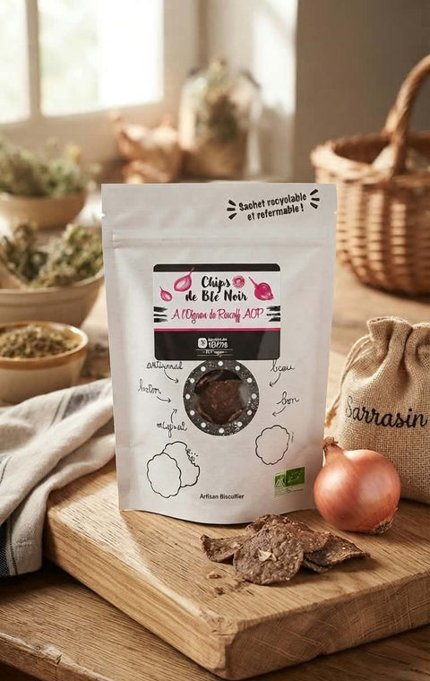 Chips de Blé Noir à l'Oignon de Roscoff AOP