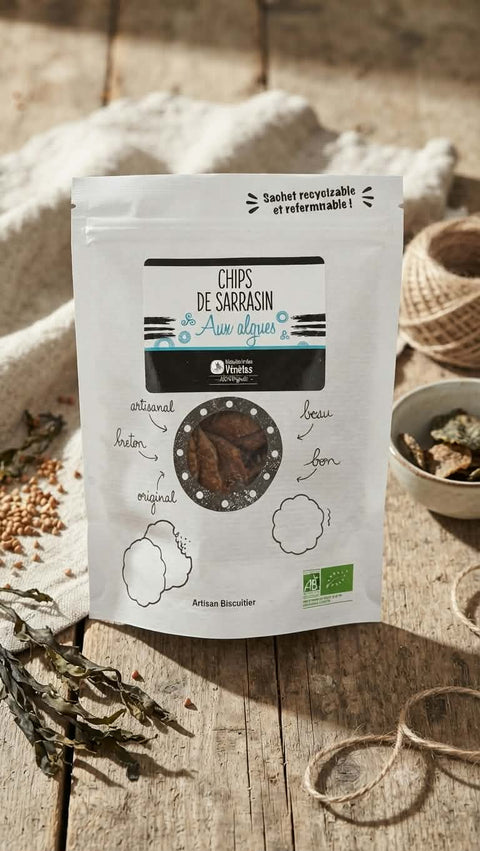 Chips de sarrasin aux algues