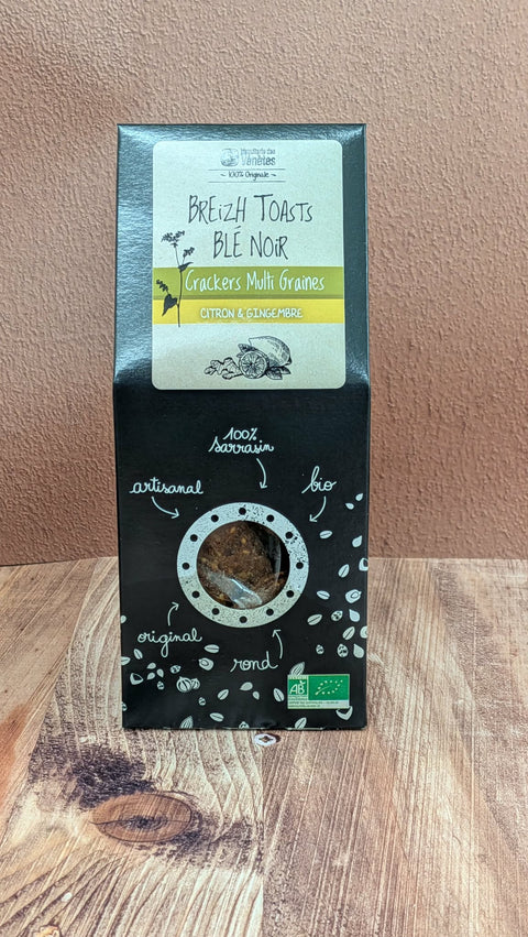 Crackers Multigraines Citron, Gingembre & Cardamome