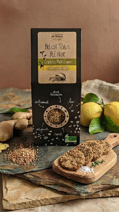 Crackers Multigraines Citron, Gingembre & Cardamome